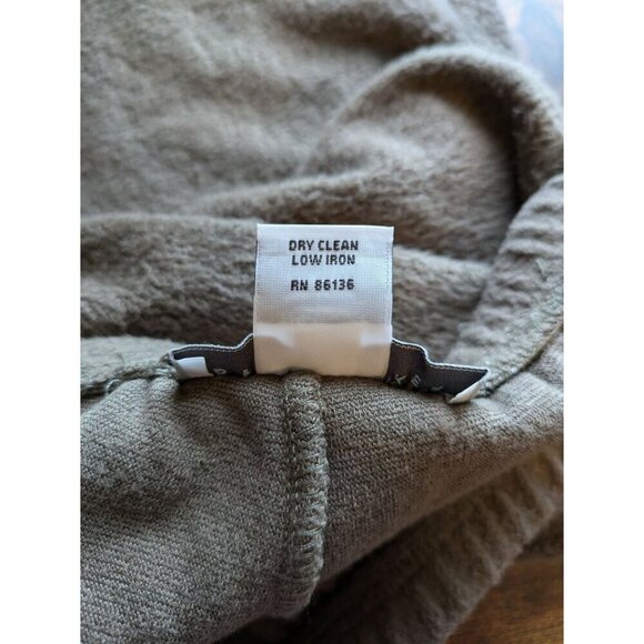 Bryn Walker Terry Fleece Pull On Wide Leg Crop Pant Medium Culotte Bohemian Boho - Picture 7 of 8